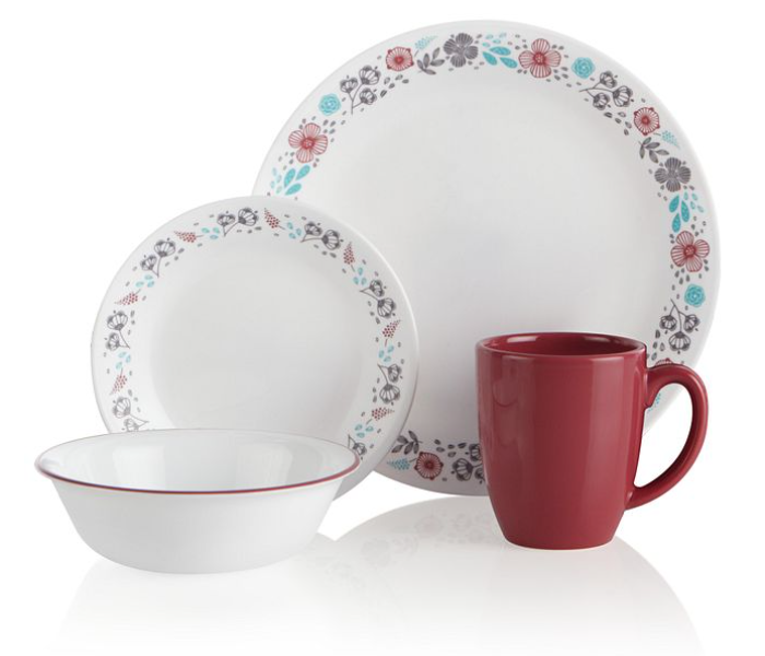 Corelle 1135291 Nordic Bloom 16-piece Dinnerware Set - White - Zoom Image 3