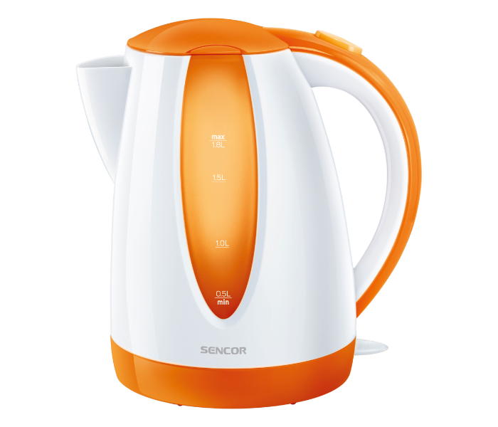 Sencor SWK 1813OR 2000W 1.8 Litre Electric Kettle - White and Orange - Zoom Image 1