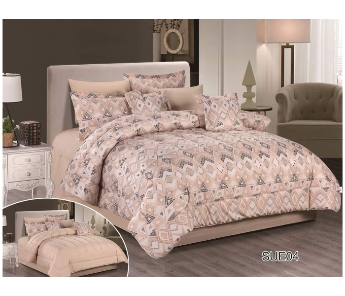 Stargold SG-CJL2003 Comforter Set Of 8 Pieces - Cream - Zoom Image