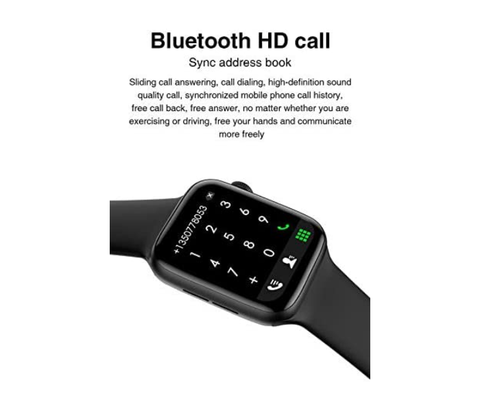 HW22 Full Screen Smart Watch - Black - Zoom Image 2