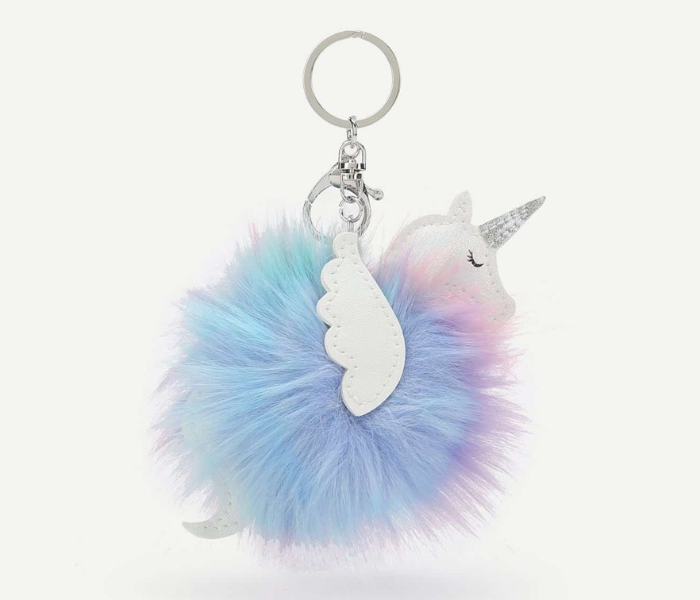 VW Trendz bag180402323 Unicorn Bag Charm - White and Blue - Zoom Image 1