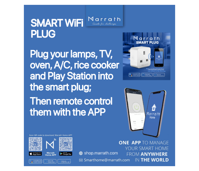 Marrath Smart Wi-Fi Plug To Control Devices and Daily Report Energy Usage - Zoom Image 2