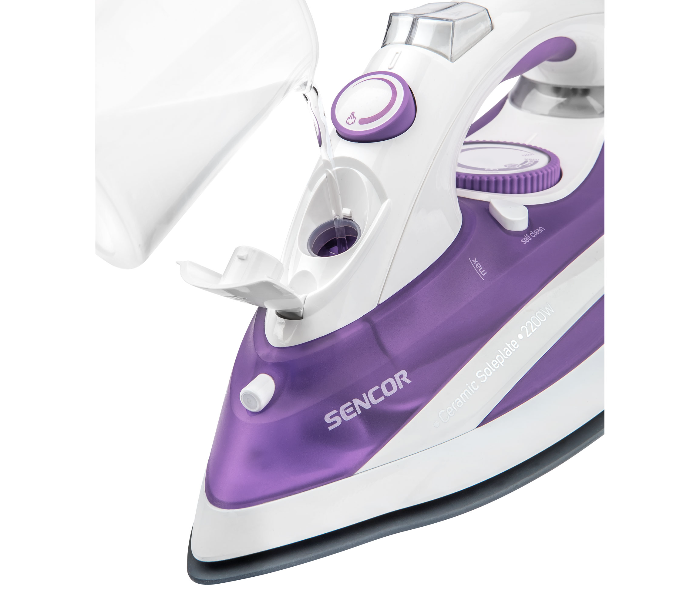 Sencor SSI 8441VT 2200W Steam Iron - White and Purple - Zoom Image 3