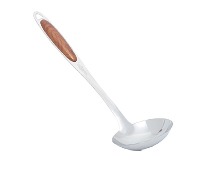 Homeway HW-2407N Stainless Steel Ladle Woodi Series - Silver - Zoom Image