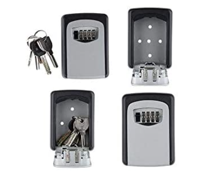 FN-Wall Mounted Safe Key Storage Lock Box -  Black and Grey - Zoom Image 5