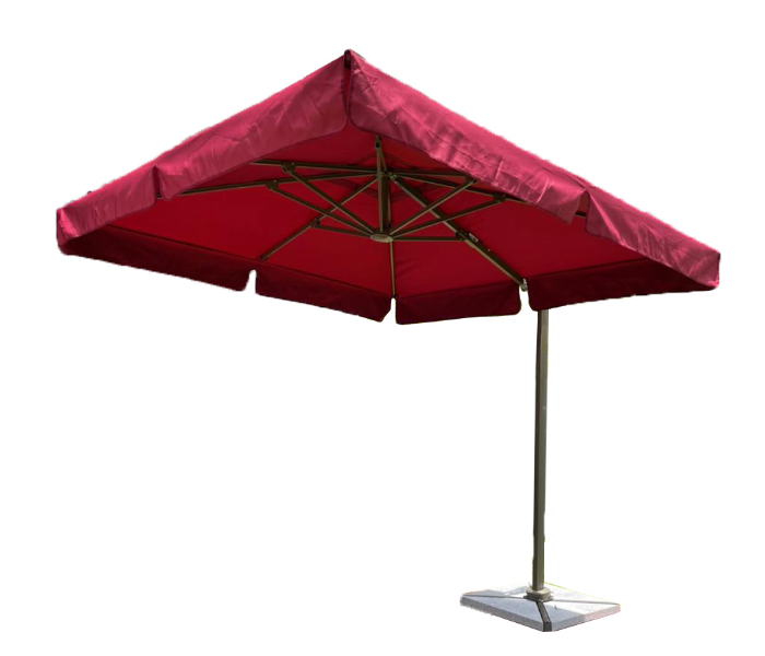 Attractive RSU250 2.5m x 2.5m Height Adjustable Square Umbrella - Red - Zoom Image