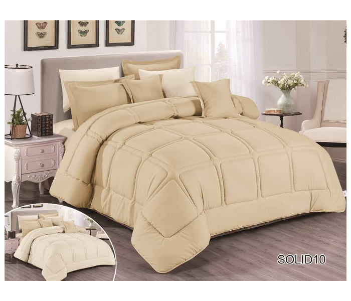 Stargold SG-CJL2004 Comforter Set Of 8 Pieces - Cream and Off White - Zoom Image