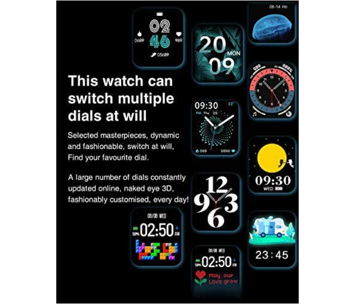 HW22 Full Screen Smart Watch - Black - Zoom Image 3