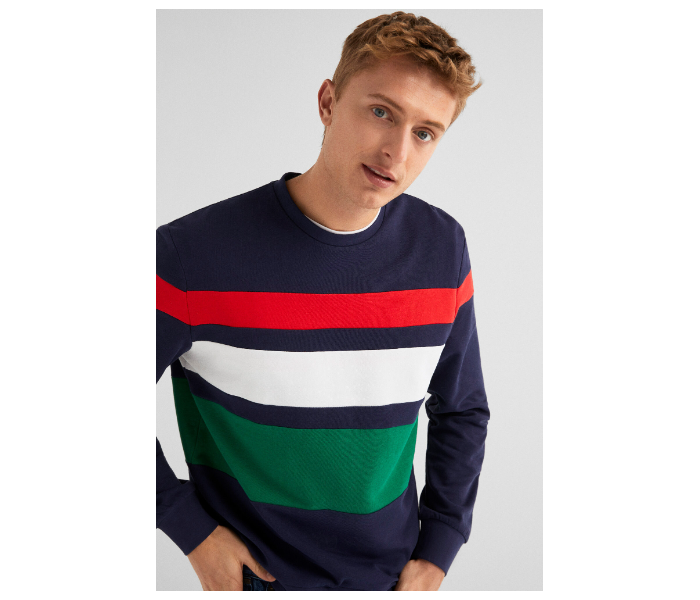 Springfield 009508712 Small Sweatshirt for Men - Medium Blue - Zoom Image 1