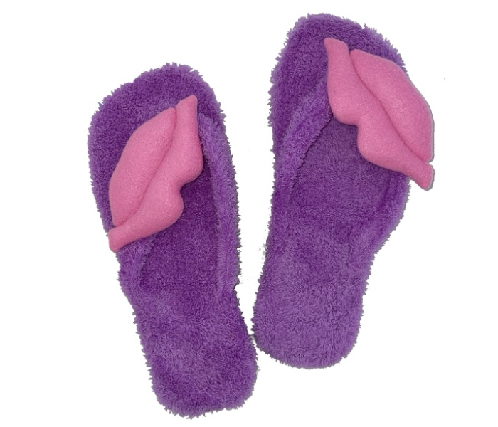 Casual LFV101 US 10 Daily Wear Soft Flat Home Slippers for Women - Light Purple - Zoom Image