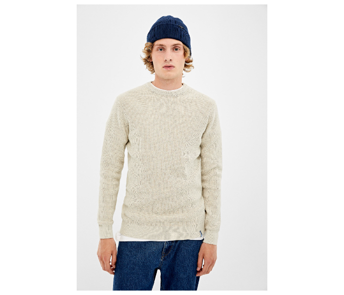 Springfield 003668441 XL Basic Winter Knitwear for Men - Light Grey - Zoom Image 1