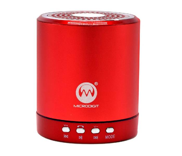 Microdigit MRS266T Mini Bluetooth Speaker - Red - Zoom Image 6