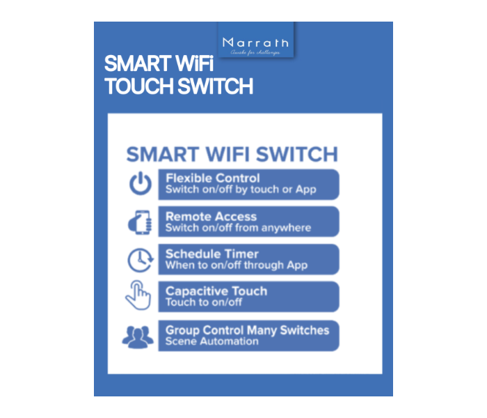  Marrath Smart Wifi Touch Switch 1 Gang - Zoom Image 7