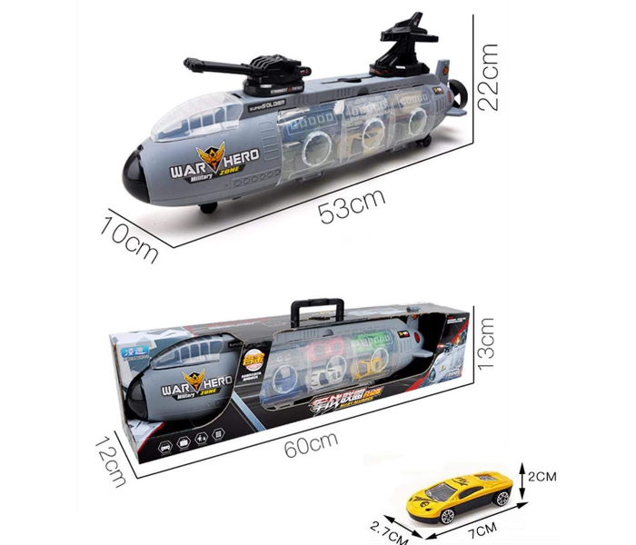 Car Toy Set With  Portable Storage in Submarine - Zoom Image 2