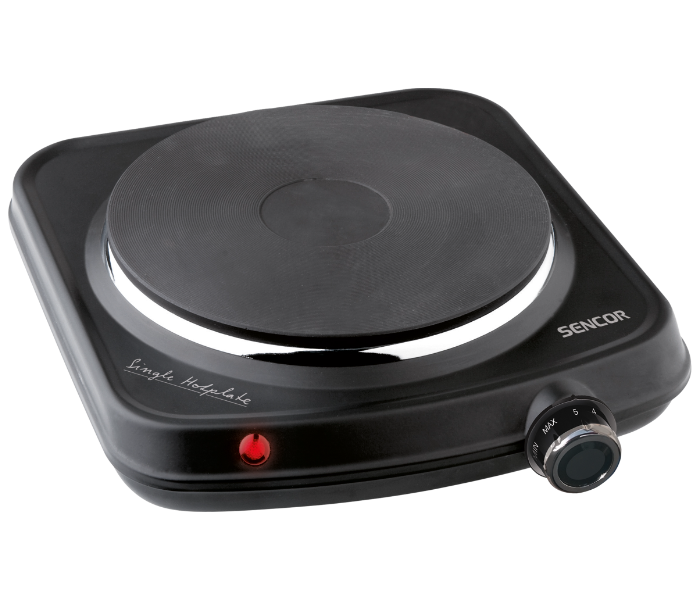 Sencor SCP 1504BK 1500W 18 cm Electric Single Hotplate Cooker - Black - Zoom Image 1