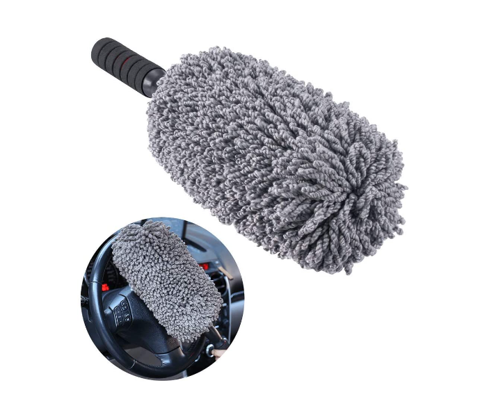 Super Soft Microfiber Car Duster with Extendable Handle - Grey - Zoom Image 6