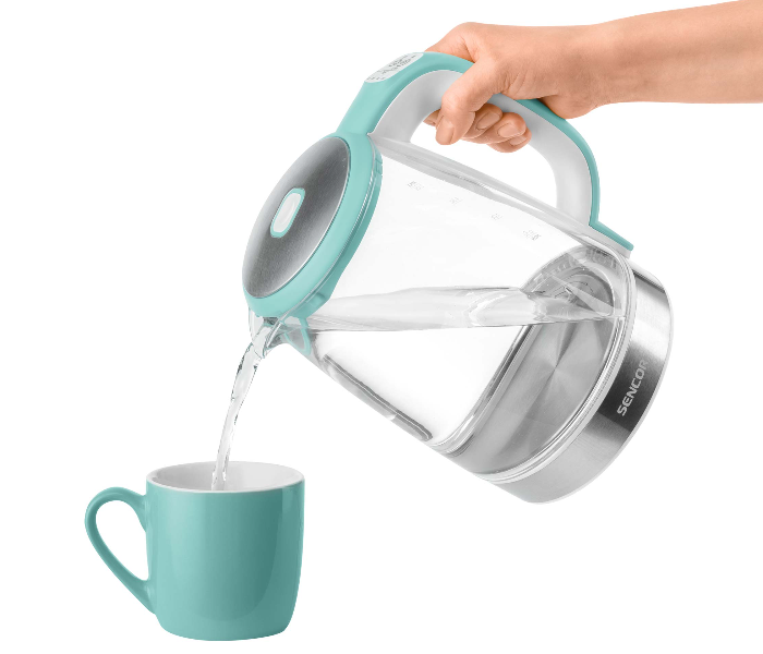 Sencor SWK 2191GR 2200W 2 Litre Glass Kettle - Blue Green - Zoom Image 8