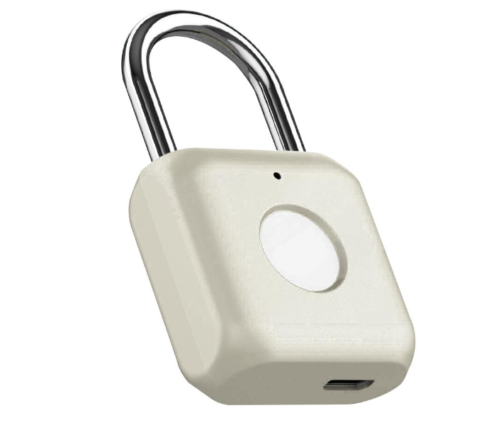 Marrath Smart Fingerprint Pad Lock - Silver - Zoom Image 2