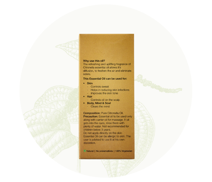 Organic Harvest 10ml Citronella Essential Oil - Zoom Image 3