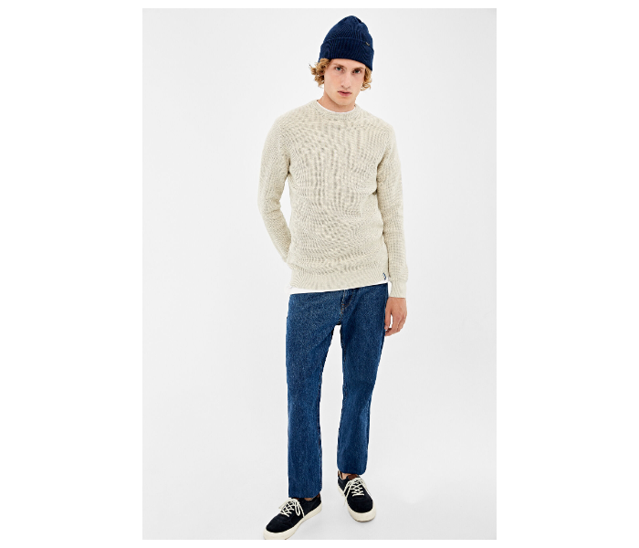 Springfield 003668441 XXL Basic Winter Knitwear for Men - Light Grey - Zoom Image 3