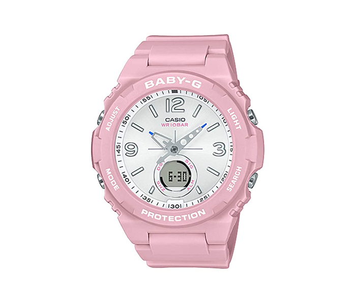 Casio Baby-G BGA-260SC-4ADR  White Dial Analog-Digital  Watch For Women - Pink - Zoom Image