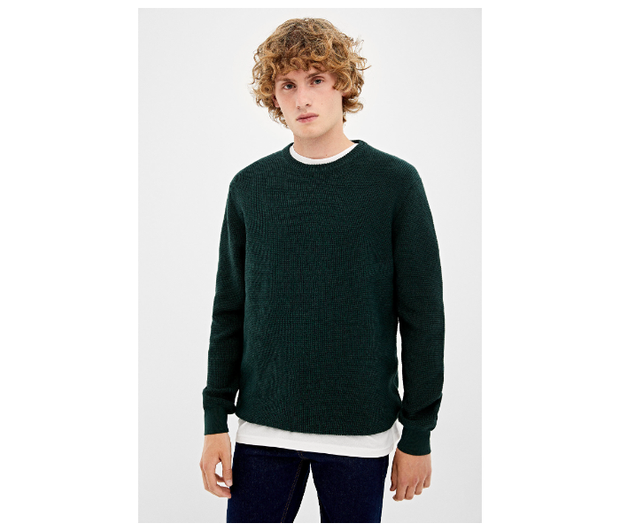 Springfield 003668420 XXL Basic Winter Knitwear for Men - Dark Green - Zoom Image 1