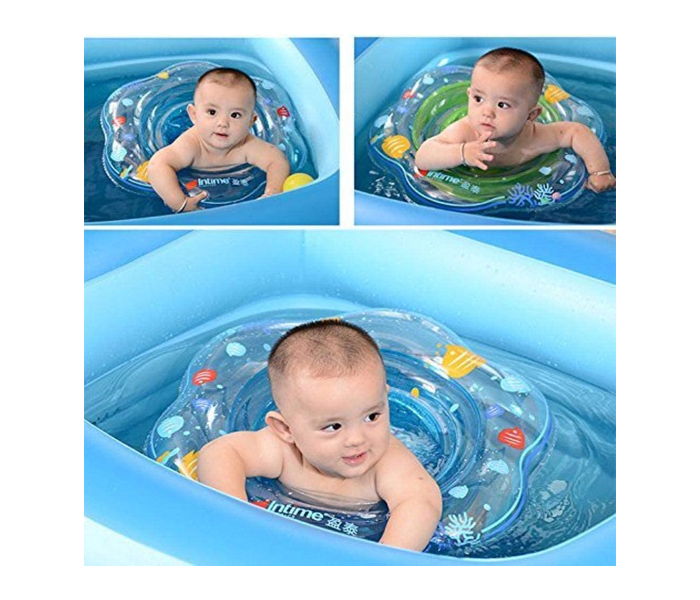 Baby Double Airbags Floating PVC Inflatable Baby Swim Float Seat Swimming Ring - Blue - Zoom Image 1