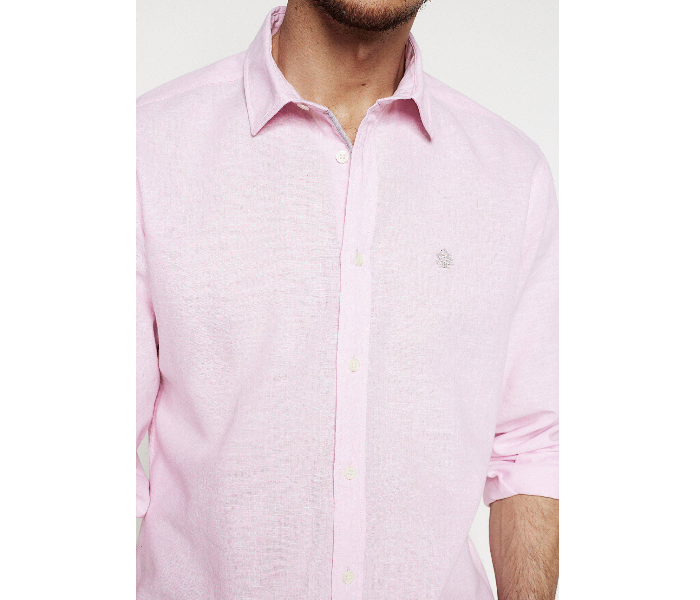 Springfield 099320470 Small Linen Shirt for Men - Pink - Zoom Image 2