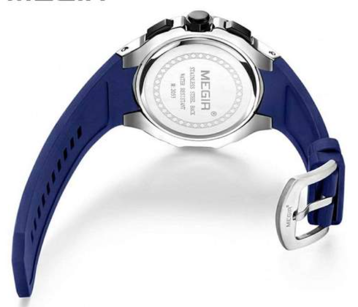 Megir Luxury Sports Luminous Chronograph Quartz Watch - 2053 Blue - Zoom Image 4