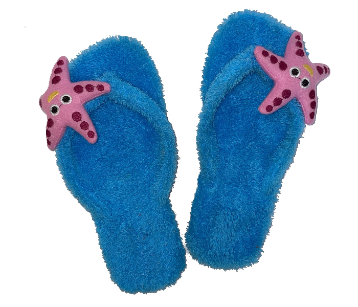 Casual LFV100 US 07 Starfish Design Daily Wear Soft Flat Home Slippers for Women - Light Blue - Zoom Image