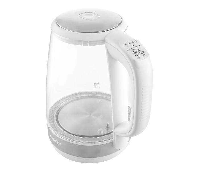 Sencor SWK 2190WH 2200W 2 Litre Glass Kettle - White - Zoom Image 4