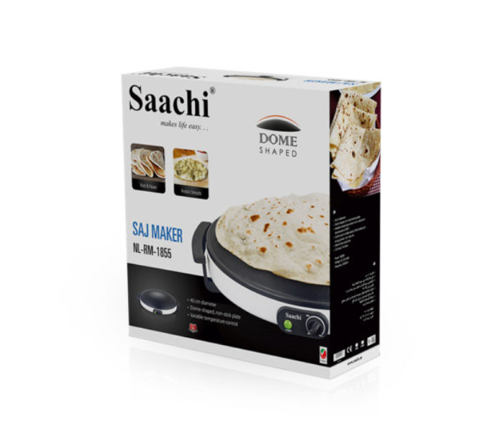 Saachi RM1855 1800W 40cm Non Stick Saj Bread Maker - White - Zoom Image 2