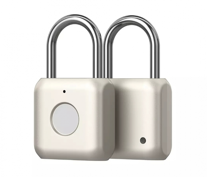 Marrath Smart Fingerprint Pad Lock - Silver - Zoom Image 1