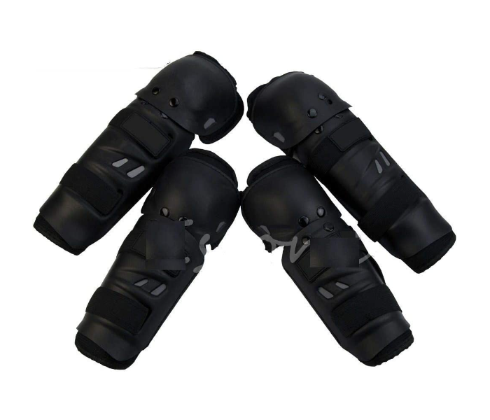 Offroad Protective Gear Knee Elbow Pad guards - Black - Zoom Image 1