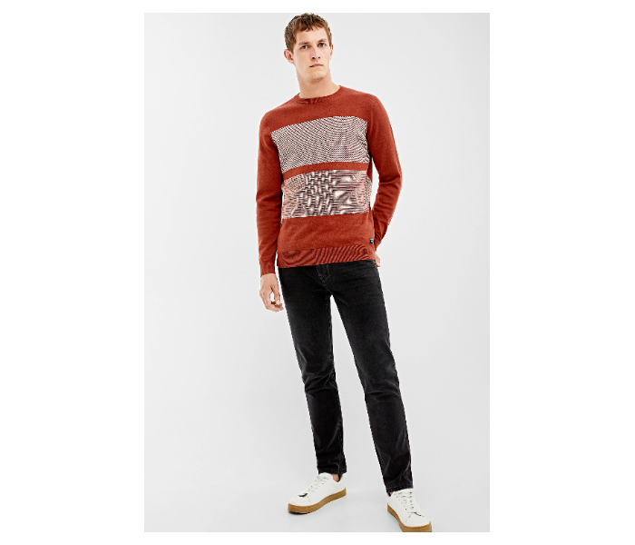 Springfield 006618468 Medium Knitwear for Men - Wine - Zoom Image 1