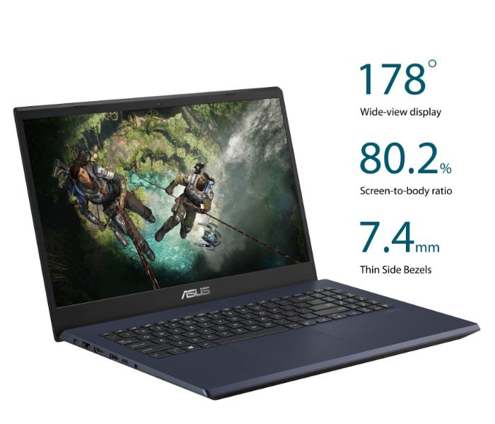 Asus Notebook F571GT-BQ928T 15.6 Inch FHD Intel Core i5-9300H Processor 12GB RAM 1TB HDD 256GB SSD NVIDIA GeForce GTX 1650 GDDR5 4GB Graphics Windows 10 Home - Black - Zoom Image 2