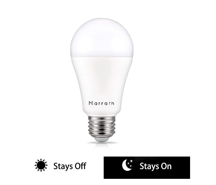 Marrath Dusk to Dawn Led Light Sensor Bulb - White - Zoom Image 1