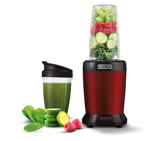 Sencor SNB 4301RD 1000W Nutri Blender - Black and Red - Zoom Image 3