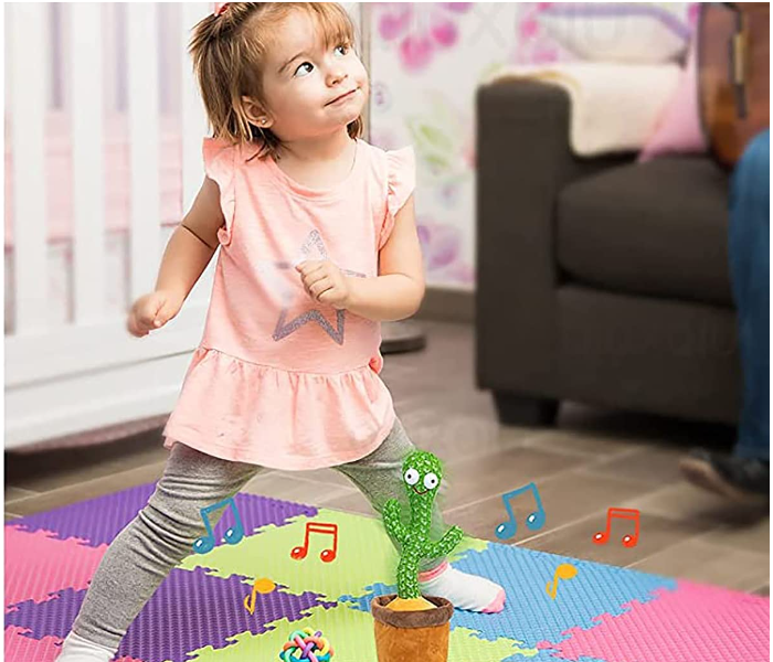 Dancing Cactus Toy, Electric, Shaking, Recording, Singing, Talking toys, "Repeat your speech" Plush Stuffed Gift For Toddler, Baby, Kids, age 1 2 3 4 5 6 7 - Zoom Image 3