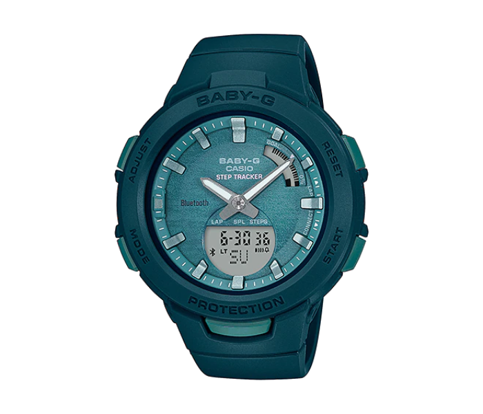 Casio Baby-G BSA-B100AC-3ADR Green Dial Analog-Digital  Watch For Women - Green - Zoom Image 1