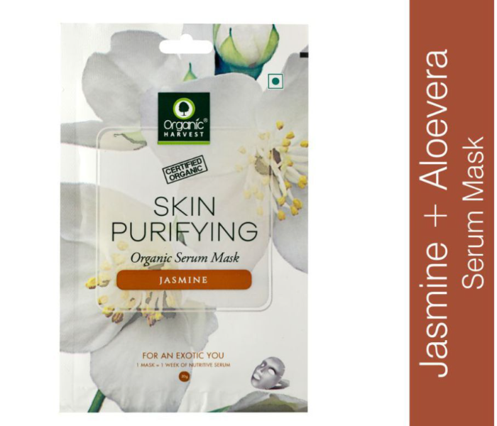 Organic Harvest 20 gm Jasmine Aroma Skin Purifying Serum Mask - Zoom Image 1