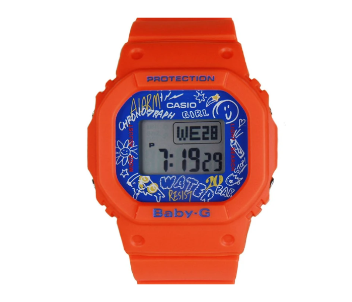 Casio Baby-G BGD-560SK-4DR Graffiti Digital  Watch For Women - Orange - Zoom Image 2