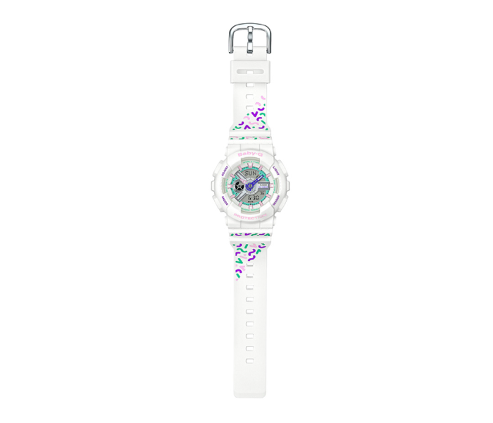 Casio Baby-G BA-110TH-7ADR White Dial Analog-Digital Watch For Women - White - Zoom Image 2