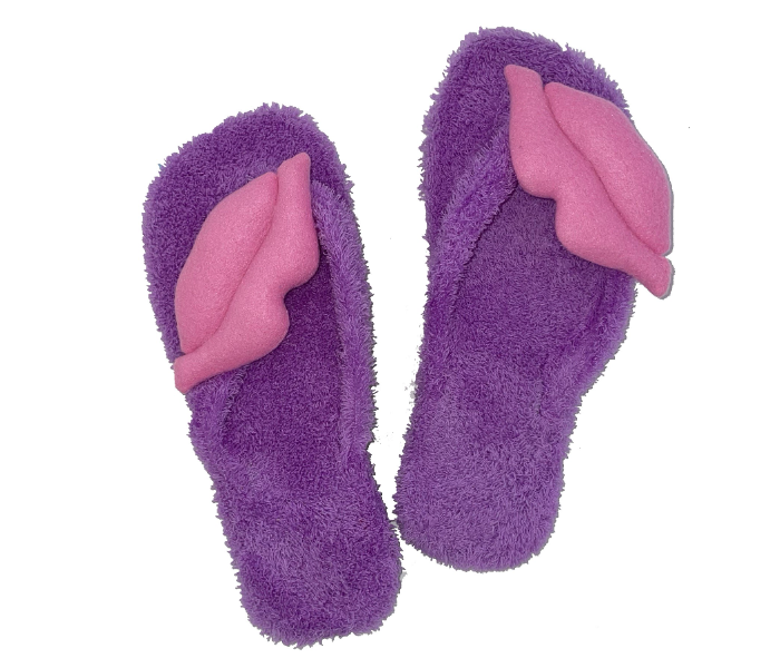 Casual LFV101 US 07 Daily Wear Soft Flat Home Slippers for Women - Light Purple - Zoom Image