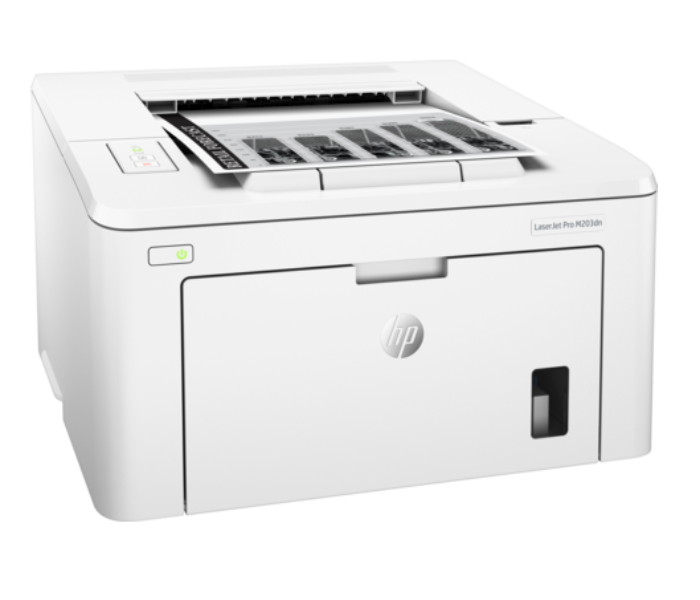 HP G3Q46A M203dn LaserJet Pro Printer - White - Zoom Image 1