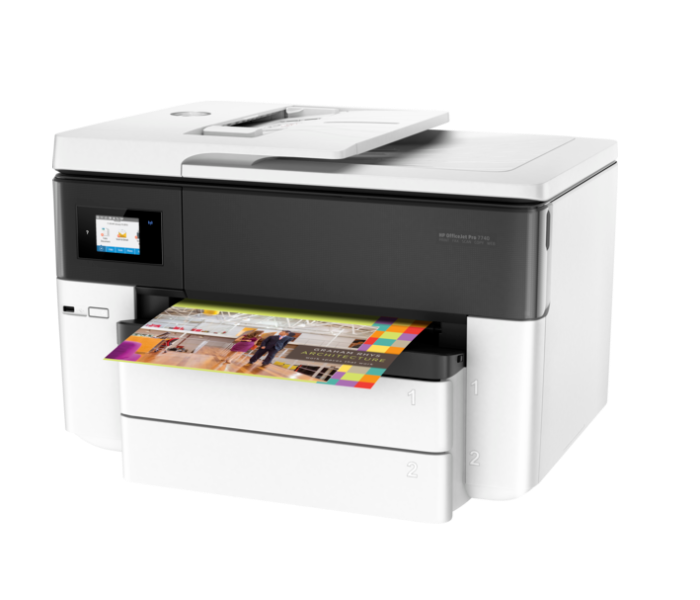 HP G5J38A OfficeJet Pro Wide Format 7740-G5J38A Wireless All-in-One Printer - White - Zoom Image 2