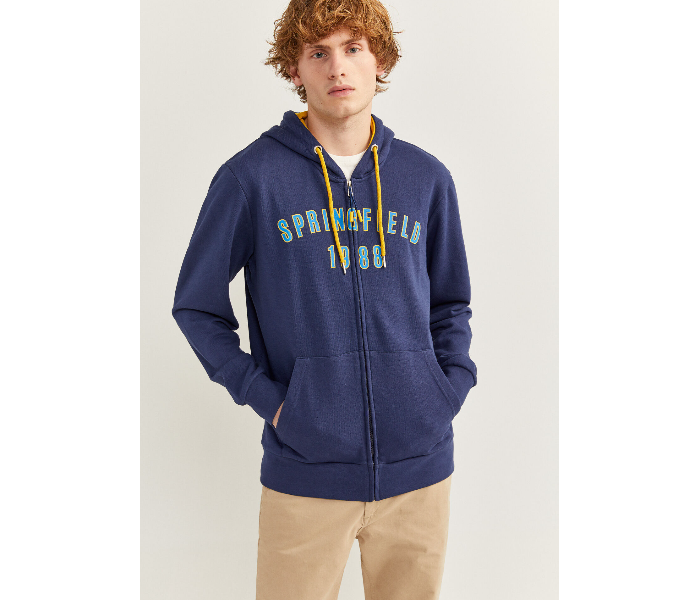 Springfield 009608313 Large Sweatshirt for Men - Medium Blue - Zoom Image 1