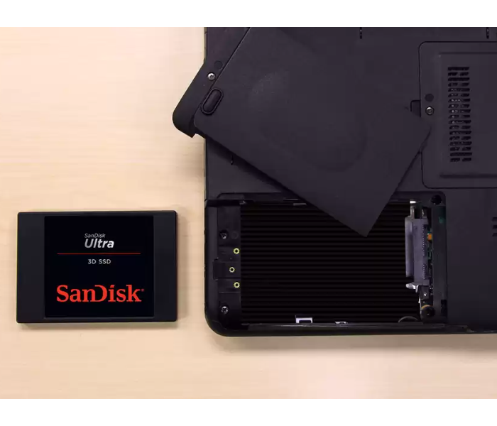 SanDisk SDSSSDH3-2TOO-G25 2TB Ultra 3D SSD - Black - Zoom Image 4