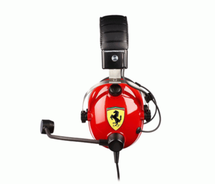 Thrustmaster TM-HS-TRCG-SCDRIA-FRARI T.Racing Scuderia Ferrari Edition Headset - Red and Black - Zoom Image 2