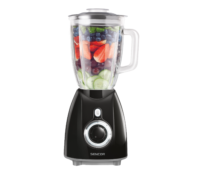 Sencor SBL 5371BK 500W 1.7 Litre 6 Speed Glass Blender - Black - Zoom Image 1